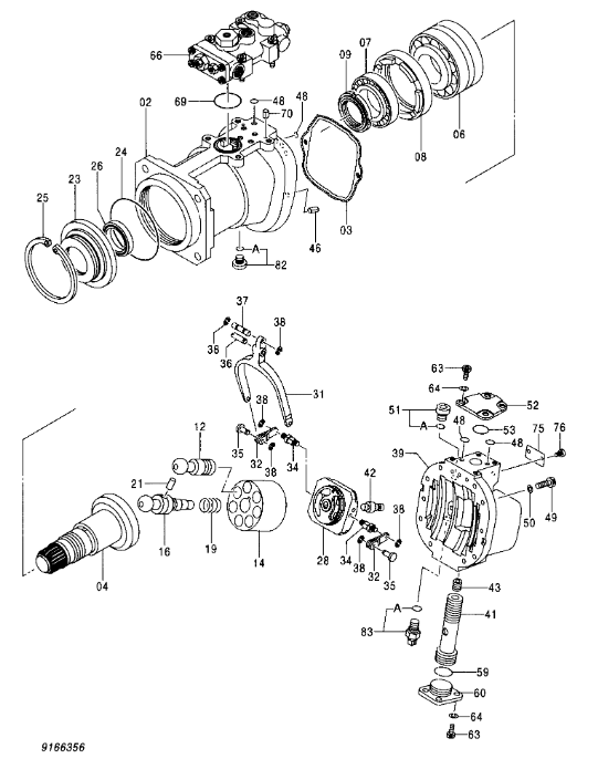 3039569 Levier de rétroaction de pompe hydraulique HITACHI Pièces de rechange pour excavatrice Adapté pour EX350K-5 EX370-5M