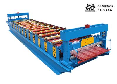 Hihg Power Metal Roof Trapezoidal Sheet Roll Forming Machine Delta PLC Control