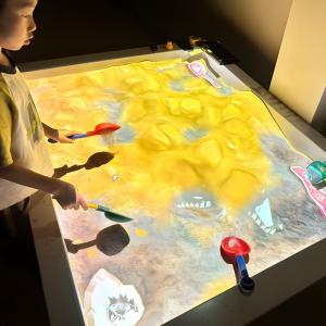 Projeção holográfica 3D Mesa de areia interna Sistema de projeção interativo de
