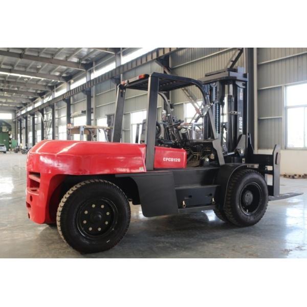 Commins Engine 28t Diesel Forklift Fd280 with Pneumatic Tyres and Fork Positioner