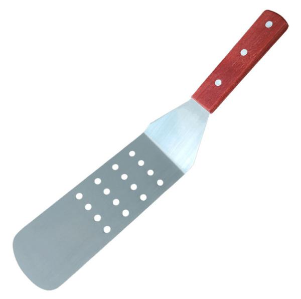 Trail Order Pizza Shovel Of Food Turener BBQ Spatula Steak turner With Wooden Handle