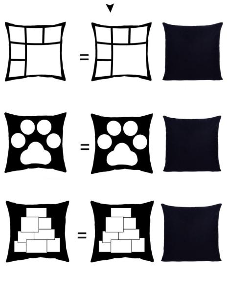 Creative Different Styles Blank Sublimation Pillow Cover DIY Custom Print Chair Cushion