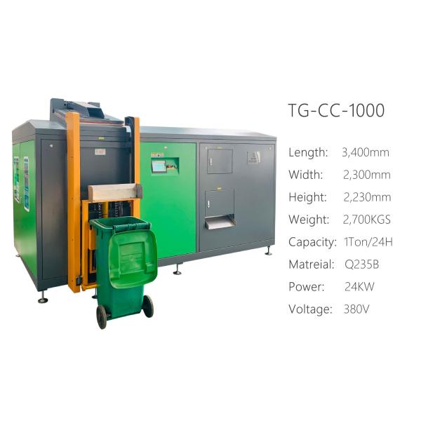 60Hz Restaurant Turning Food Waste Into Animal Feed Food Waste Recycling Equipment