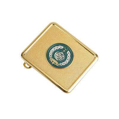 Metal Locket Military Style Belt Buckles Electroplate Die Casting