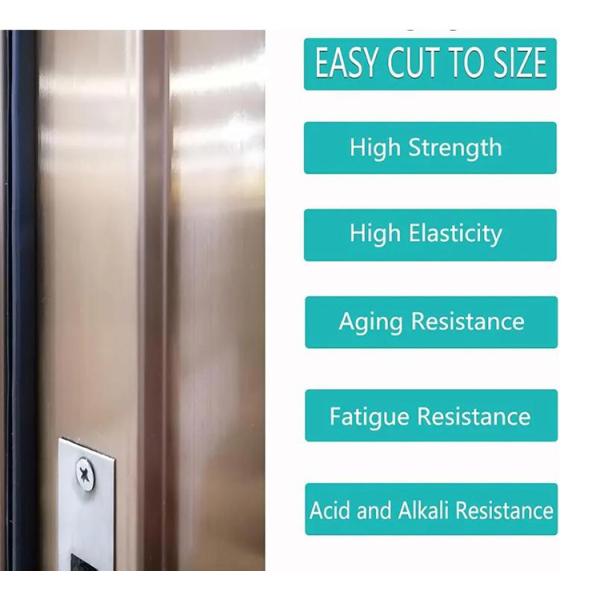 Nueva llegada venta al por mayor Santoprene PVC banda de sellado duradera para ventanas y puertas industriales Tipo de amortiguador