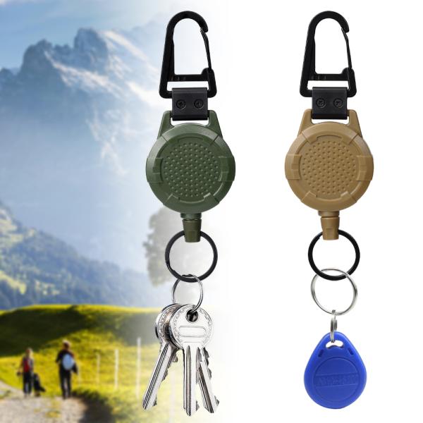 Deyi Badge Reel  Heavy Duty Metal Retractable Keychain