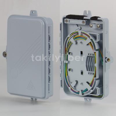 4 Port IP65 Fiber Optic Termination Box Wall Mount With SC Pigtail PLC Splitter