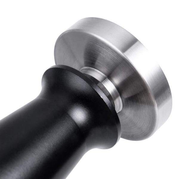 Black Coffee Maker Accessories Stainless Steel Coffee Tamper Calibrated With Spring