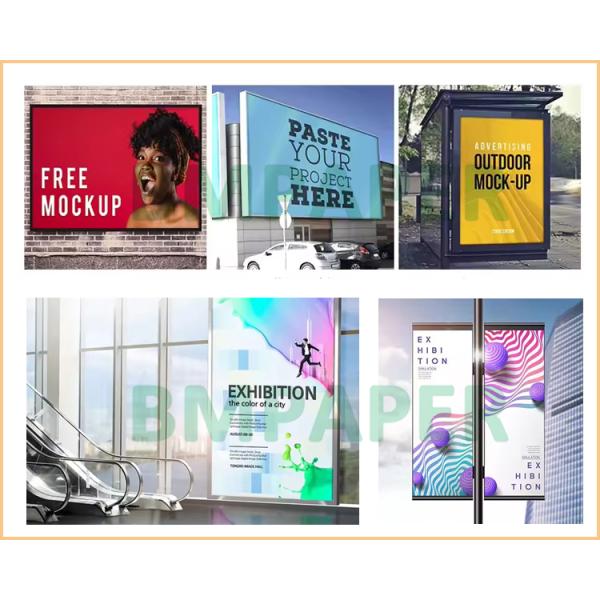 Papel sintético de PET imprimible de 200 mm para materiales de carteles de banderas de 12' x 18'