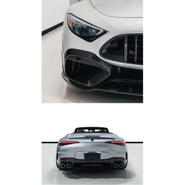 Black Mercedes SL63 Body Kit Brabs Style Dry Carbon Body Kit