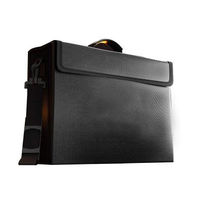Lockable Zipper Closure Fireproof Bag 2 Layer Silicone Coated Fiberglass Fiber Made