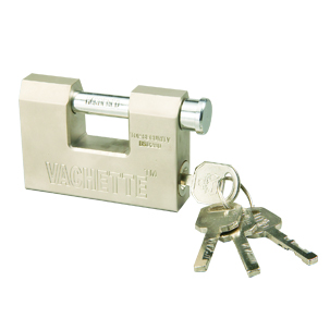 Rarlux Heavy Duty Steel Shackle Solid Padlock D Type Candado Rectangular Brass Padlock