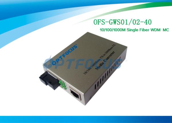 SM 40 base de Sc de mode unitaire de convertisseur de médias de fibre de kilomètre 10/100/1000 - Tx à la base 1000 - FX