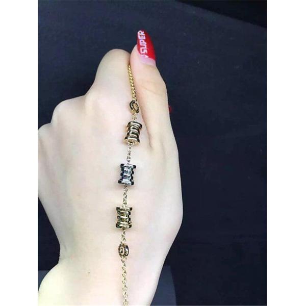 Bi 3 color spring Bracelet 18k gold white gold yellow gold rose gold  Bracelet Jewelry factory in Shenzhen, China