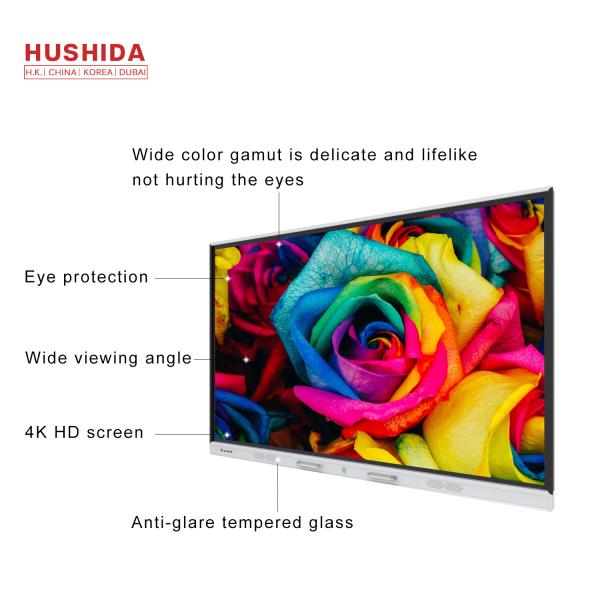 4k 3840*2460p Touch Screen Interactive Whiteboard 65 Inch Android Windows System
