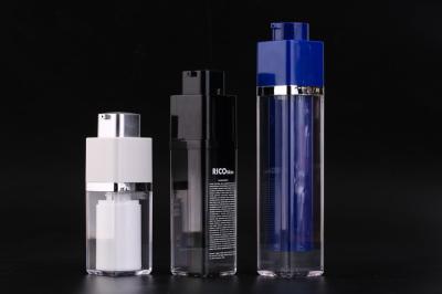 UKMS15 15ml-30ml-50ml Carré Bouteille sans air type ascenseur rotatif bouteille acrylique airess pour hommes cosmétiques