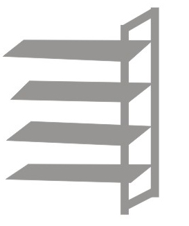 Durable Heavy Duty Plastic Shelving Vented / Slotted Angle Shelving Rust - Proof