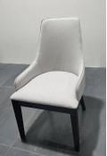 Delicate Stylish Fabric Dining Room Chairs Comfortable Linen