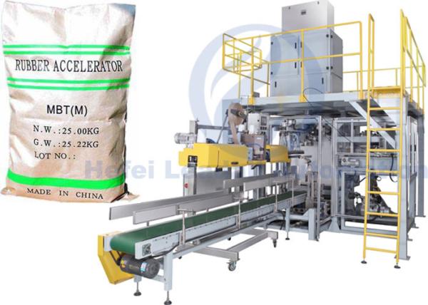 Rubber Accelerator Granule Packing Machine , 10kg - 50kg Paper Bag Packing Machine