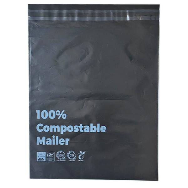 Nontoxic Compostable Shipping Bags Waterproof Practical Pink Black Color