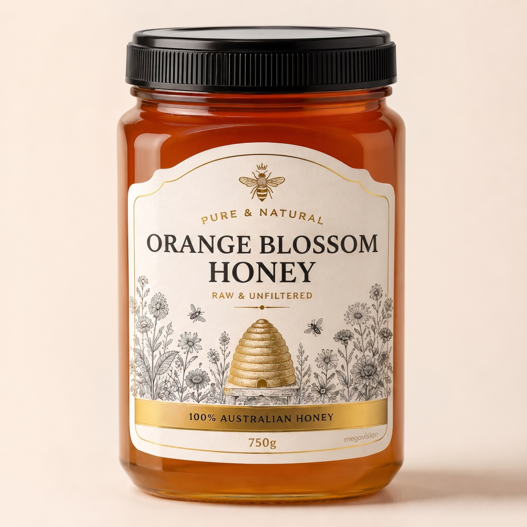Custom Printing Honey Glass Jars Label Non Residue Sticker Die Cut Label Adhesive Waterproof logo Bottle Jar Food Labels