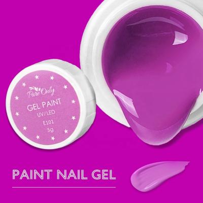 Cure time LED Lamp 30s Pure Glitter UV Gel Nail Polish Set Soak Off DIY Paint Nails Design Custom Nail Art Painting Gel