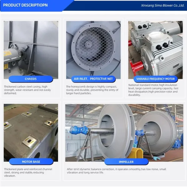 37kW Energy Saving High Pressure Corrosion Resistant Centrifugal Fan for Chemical Plant Boiler Induced Draft