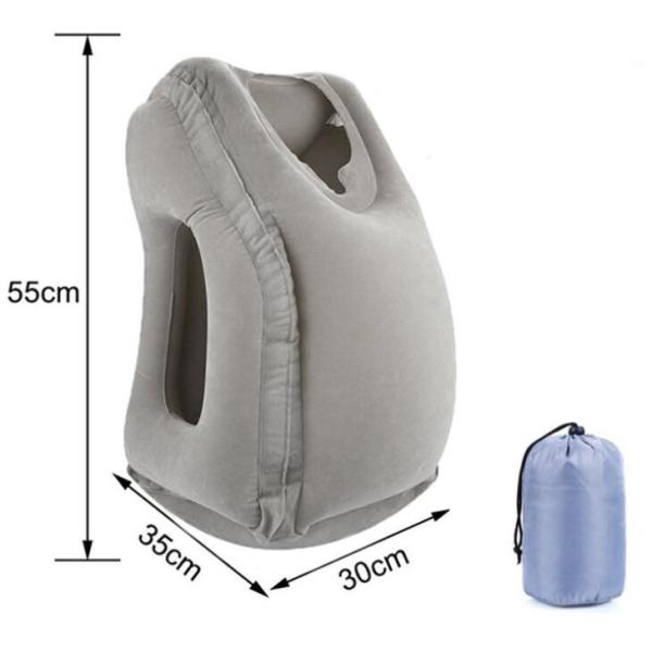 Ultralight Inflatable Travel Pillow , Inflatable Airplane Pillow For Neck Lumbar Support