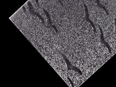 Listes de polystyrène à motif transparent, feuilles PS en relief, feuilles GPPS