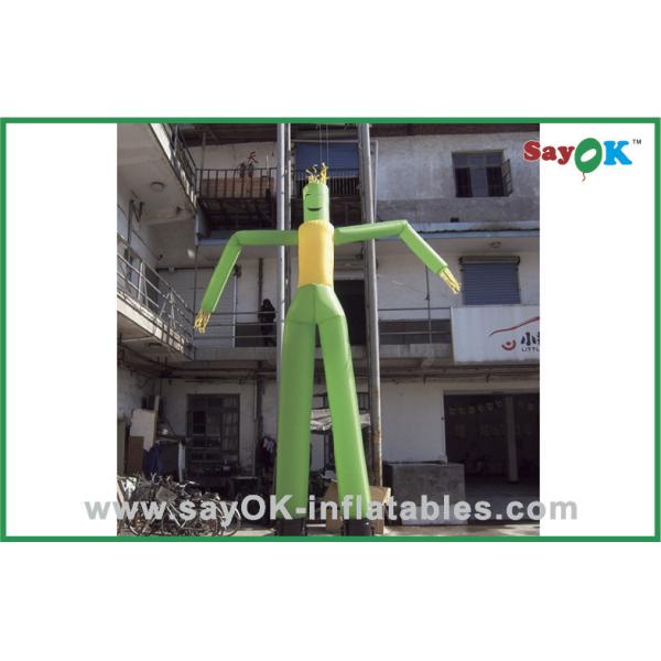 Hombre raro inflable de baile del tubo de Guy Green Dancing Man Balloon del aire para el anuncio
