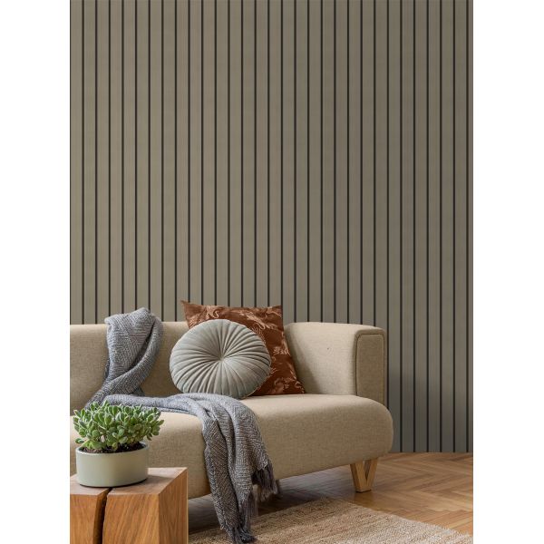Waterproof Elastic IXPE PVC Grille Panel Wood Grain For School Decor