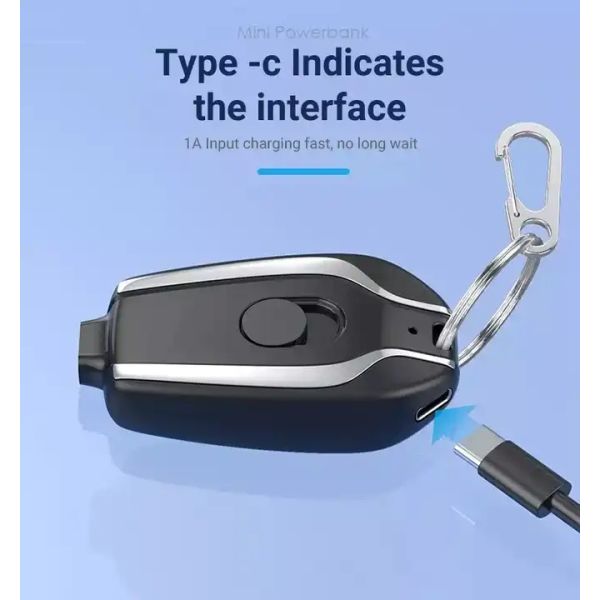 Top Selling Products Small Portable Emergency Keychain Power Bank Phone Mini Key Chain Portable Charger