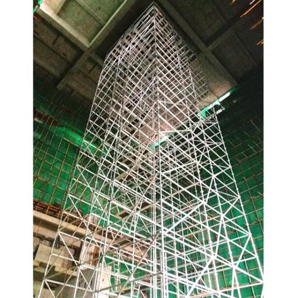 GN50 Échafaudage en aluminium tubulaire léger, construction d' immeubles Échafaudages en cage à oiseaux