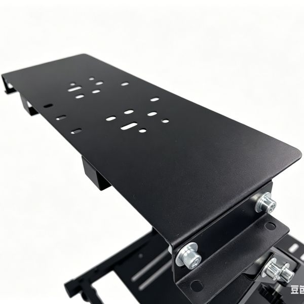 Reinforced Adjustable Racing Cockpit Simulator Stand Black Powder Coated