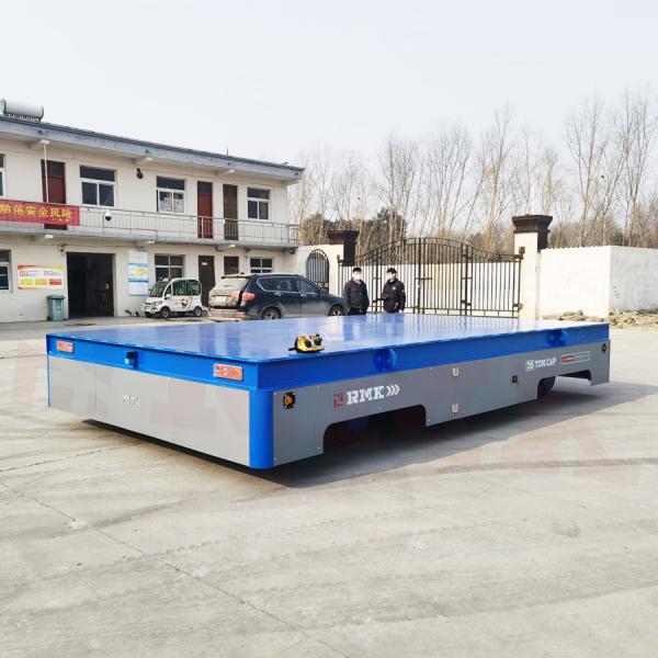 Steel Coil Motorized Transfer Trolley Steerable 30 Tons