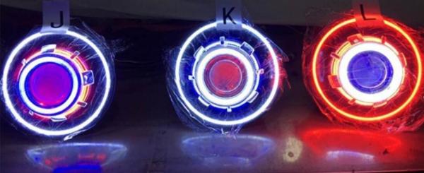 Jeep Wrangler HeadLights LED 7 HeadLamp Head Lights 7 COB angel eye headlight round hid halo head light for JK