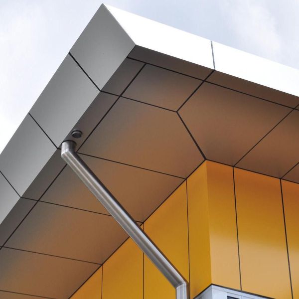 Single Panel Aluminum Single Panel Curtain Wall Wood Grain 3D Architectural Curtain Wall