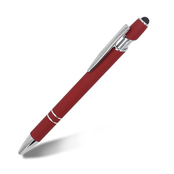 Classical Touchscreen Metal Press Ballpoint Pen Click Stylus Tip Aluminium Ball Pen