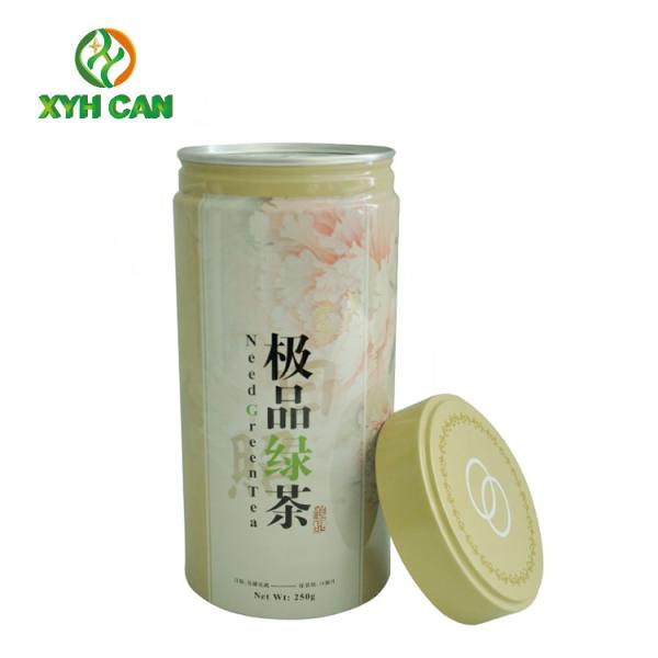 Tea Tin Can Blue And White Printed Tin Containers For Food Tea Packaging