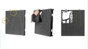 Indoor P2.9 Front Service Led Sign Rental Die Casting Cabinet Material 500x500mm