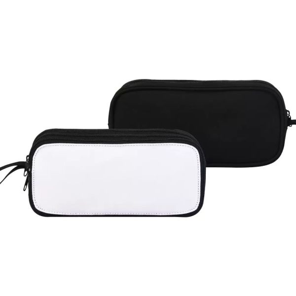 Customized Pencil Case With Zipper Durable Sublimation Blank Multifunctional Pencil Stationery Bag Gift