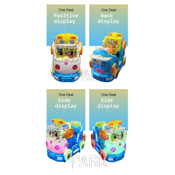 Colorful Kiddy Ride Machine , Momentary Car Kids Fun Racing Game Machine