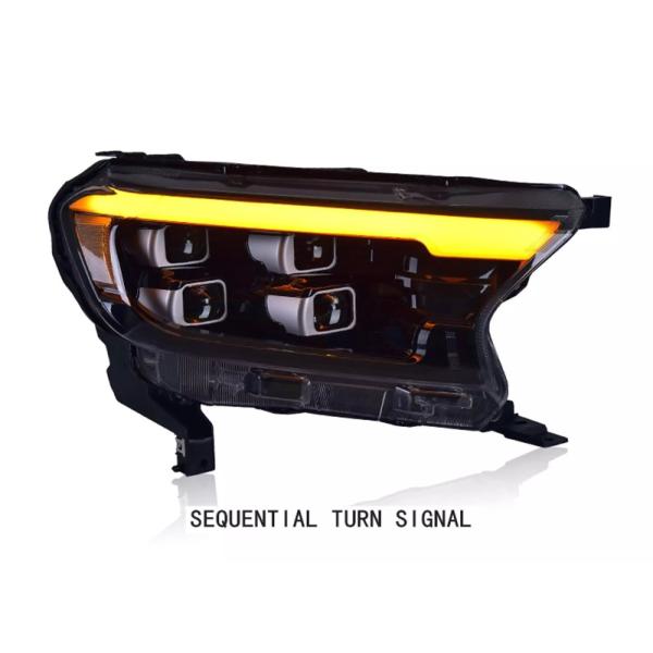 El auto del coche enciende la señal de vuelta de la luz de la cola de la linterna de 4 lentes Ford Ranger 2015