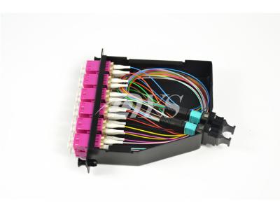 Tempo longo durável da ligação em ponte de fibra ótica impermeável do cabo de remendo de 40G OM3 MPO/MTP