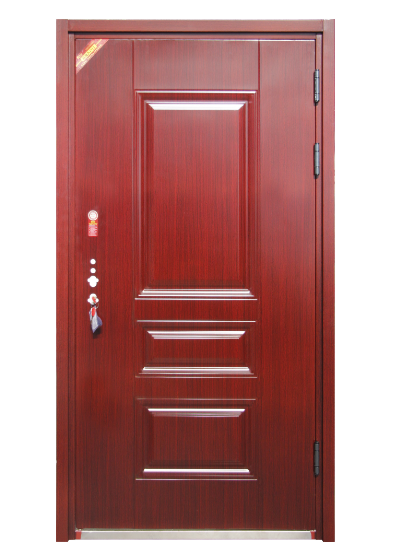 Galvanized Steel Security Door Soundproof Anti-Theft  Finished Exterior Door