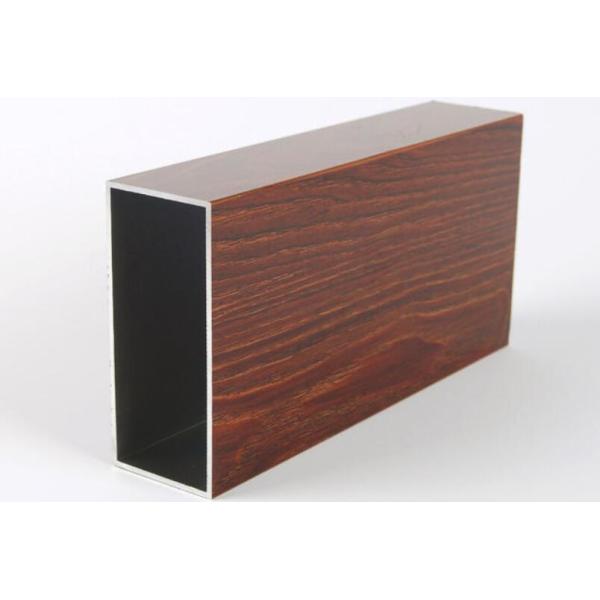 Extruded 6063 T5 Wood Grain Aluminum Extrusion Aging Resistance