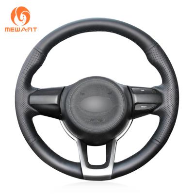 Custom Fit Kia Rio K2 Picanto Morning 2017 2018 2019 White Thread Steering Wheel Cover