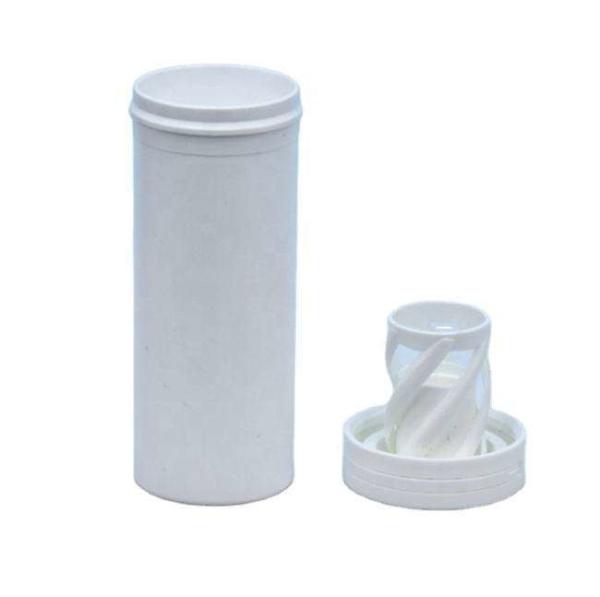 Portable Medicine Effervescent Tablet Plastic Tube with Desiccant Caps