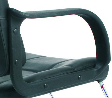 Big Footrest Hair Salon Chairs Round Base With Rubber Ring , Height Adjustable