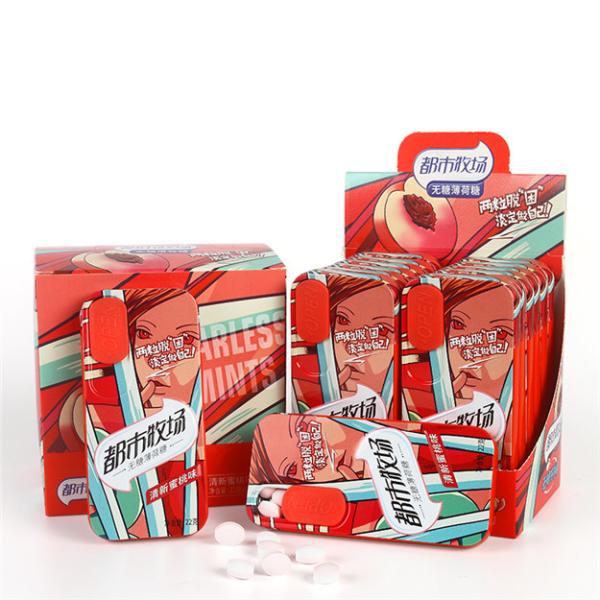 Сахар персика лимона свободный чеканит здоровую трудную конфету для взрослых ребенка